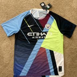 NIKE FC / CELEBRATION of MANCHESTER CITY FC Futbol Kit SOCCER Jersey MCFC / Men’s X-Large XL / Brand New w/ Tags!! Only 1-6,000 Made / RARE!!