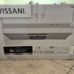 Under Cabinet Range Hood in Stainless Steel with Lighting and Charcoal