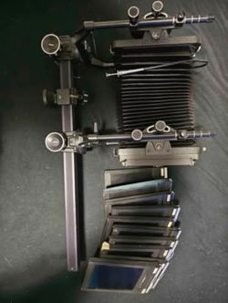 Cambo SC 4x5 View Camera Kit w/ Komura 90mm Lens + 8 Film Holders - Working