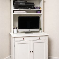 White Corner Desk