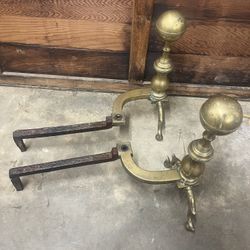 Brass Andirons