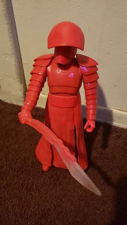 STAR WARS THE LAST JEDI 18" PRAETORIAN GUARD WITH WEAPON 2017