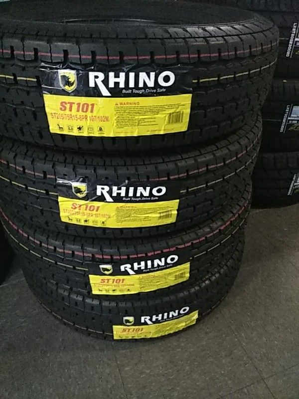 4 new trailer tires 205/75/15