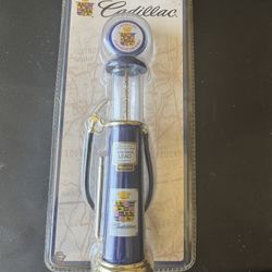 Blue Die-Cast 1920s Style Gas Pump Cadillac 8” Brand New