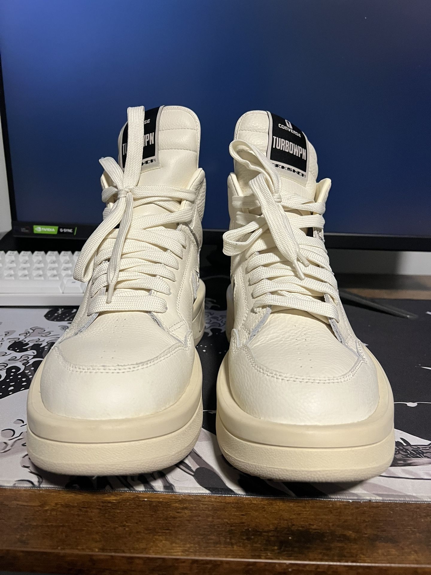 Rick Owen’s Drk Shdw Converse Size 10