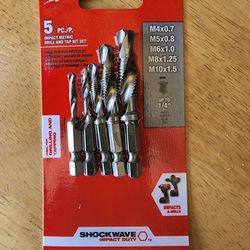 Milwaukee Step Drill And Drill and Tap Set