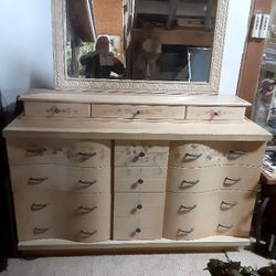 Custom Painted Dresser/ Mirror/Jewelry  Box