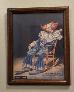 Pre Owned 1984 Chicago Tribune Newspaper Bozo The Clown The Final Days Framed 