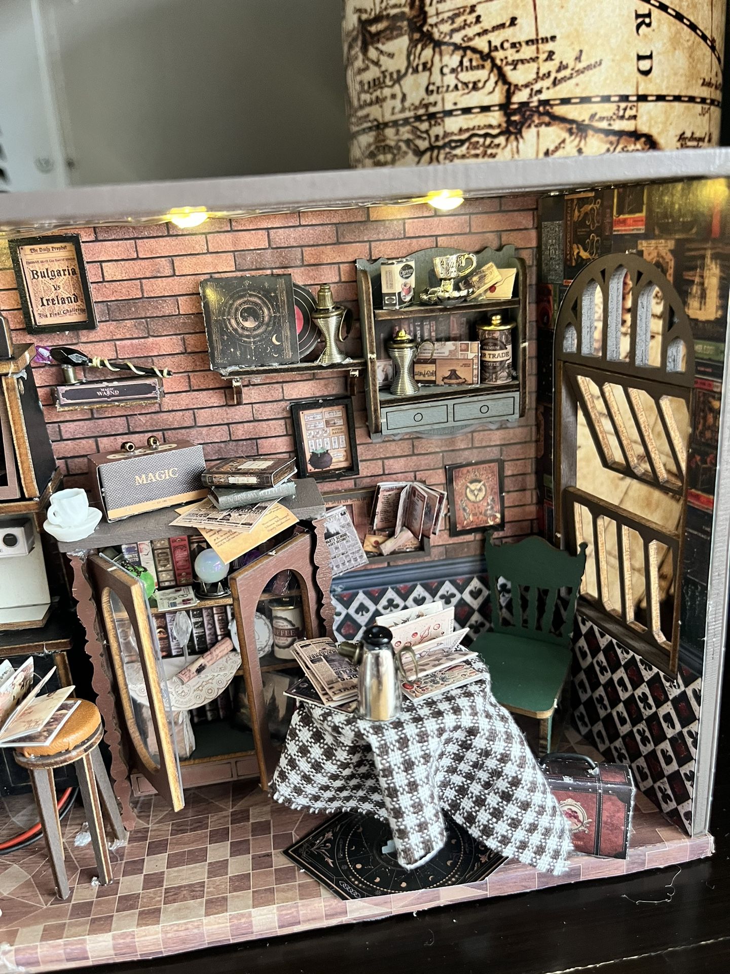 Miniature Cafe Shop Scene