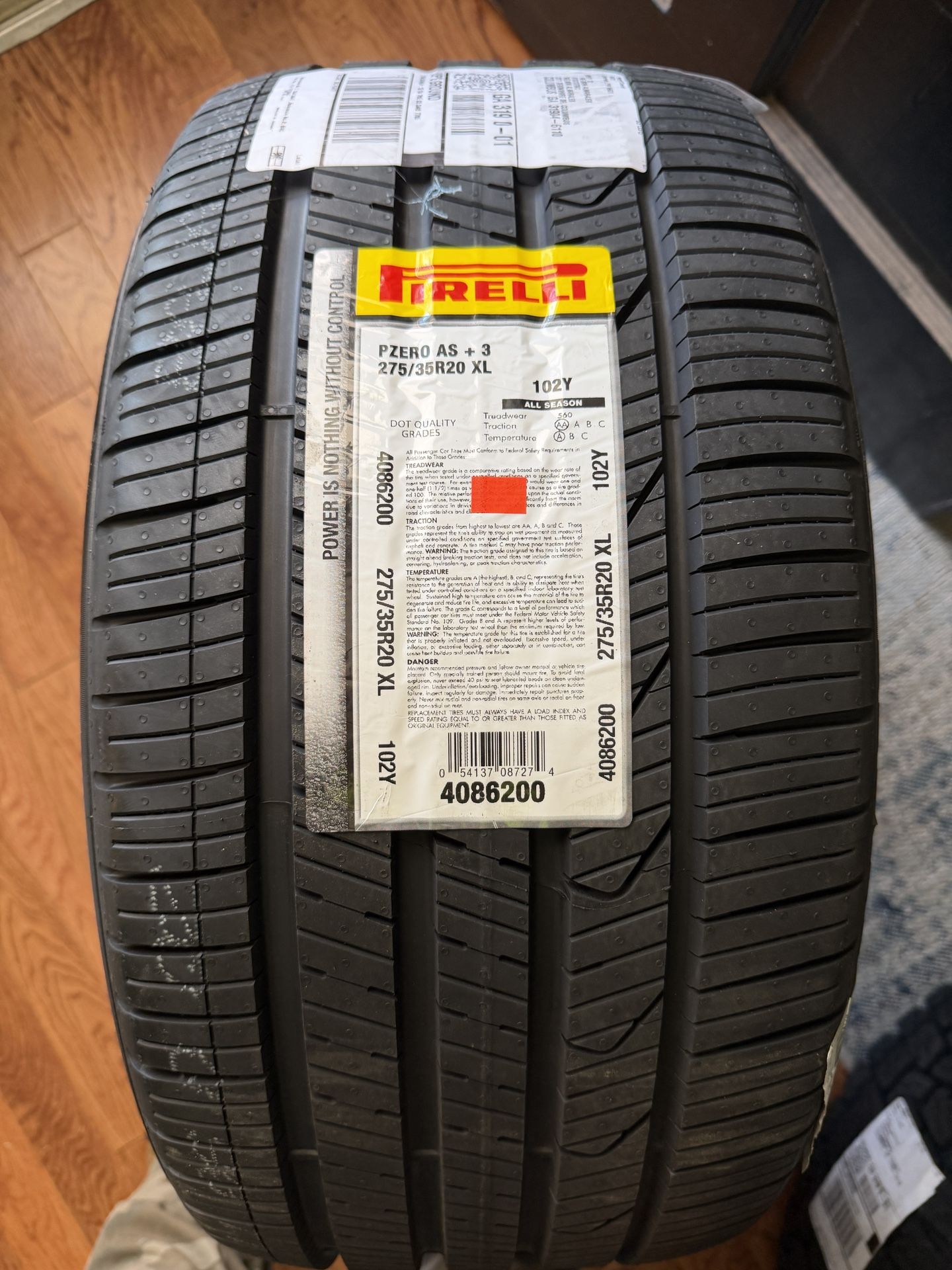 New Pirelli PZERO AS + 3 275/35R20 XL