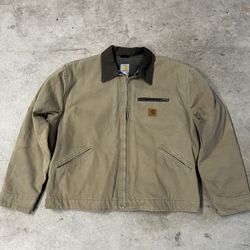 Carhartt Detroit Jacket Tan Size Medium