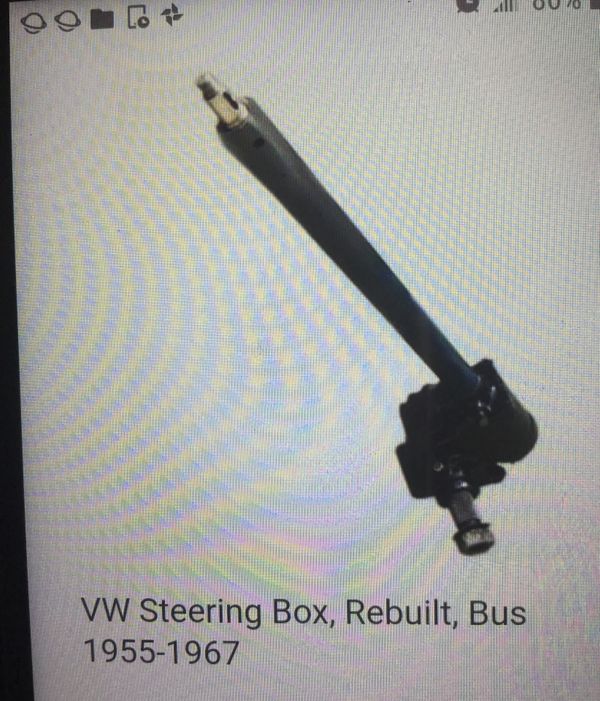 VW Bus steering column and gear box. (Fits 1955 1967). Original From a