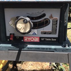 Ryobi 10 Inch Table Saw