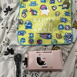 Cute Kawaii Pink Nintendo DS - comes with charger and accessories
