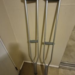 Adjustable crutches