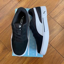 New Boys Girls Puma Sz 3 Shoes Black 