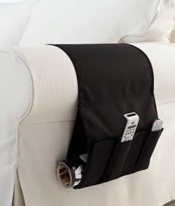 Tv Remote Control Holder Fits Magazines Black End Of Couch  Weighted Storage