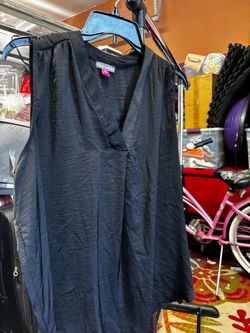 Vince Camuto Sleeveless V-Neck Blouse
