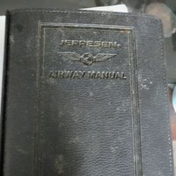 Jeppesen Airway Manual Leather 7 Ring Binder USA East Coast