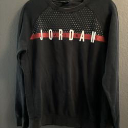 AUTHENTIC NIKE AIR JORDAN SEASONAL GRAPHIC BLACK SWEATSHIRT Medium