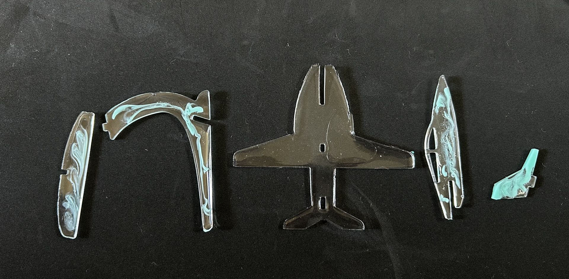 Resin Puzzle Fighter Jet 