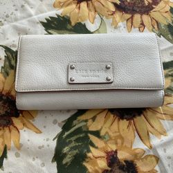 Kate Spade Genuine Leather Spacious Clutch  Wallet