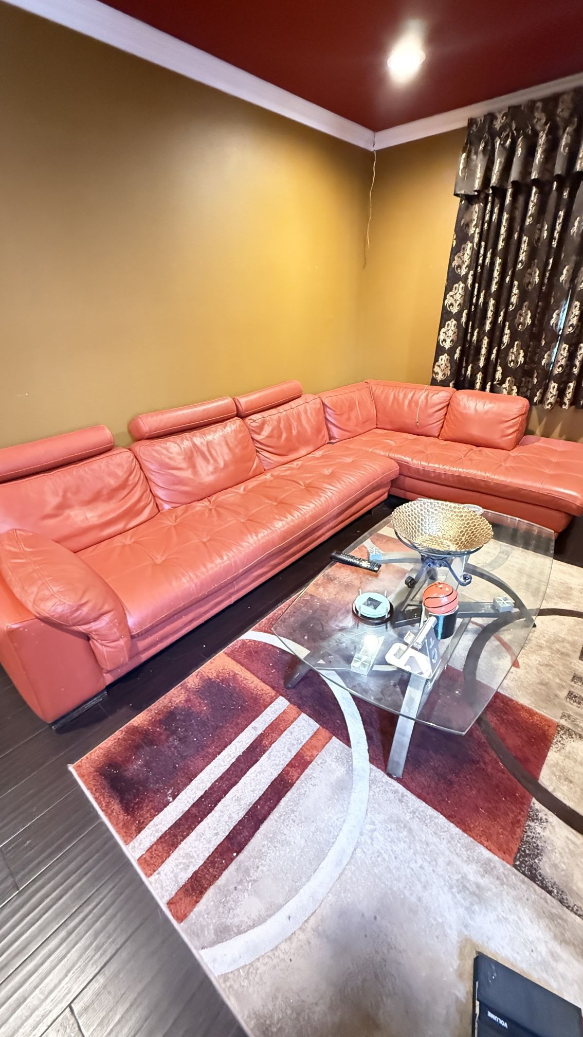 L-shaped Leather Sofa