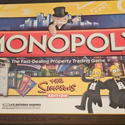 The Simpsons Monopoly (Electronic Credit Card Edition) No Cash