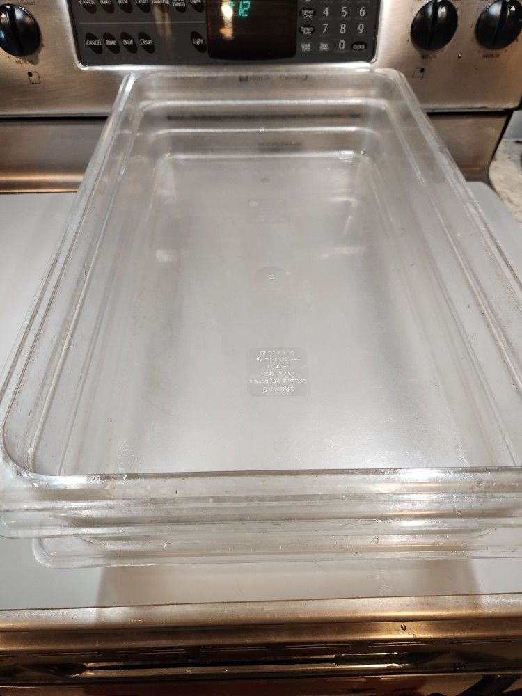 3 Food storage commercial containers