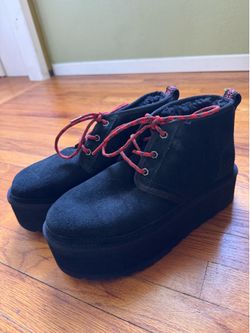 Black UGG Platform Chukka Boots - woman’s 9