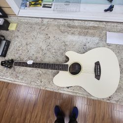 Ibanez Electric Acoustic White Color Guitar 