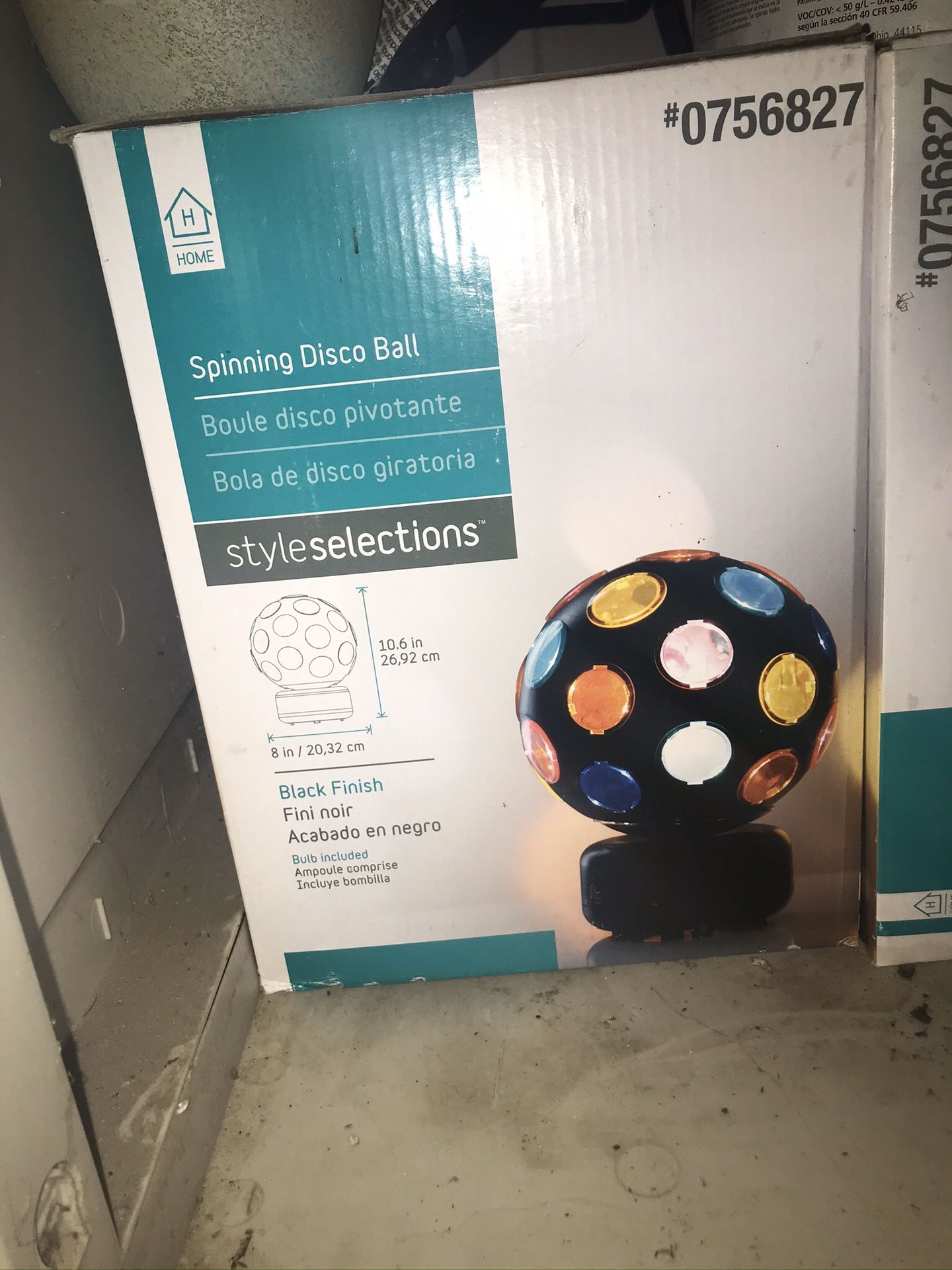 Spinning disco ball