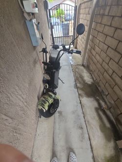 fat-tire Harley-style electric moped