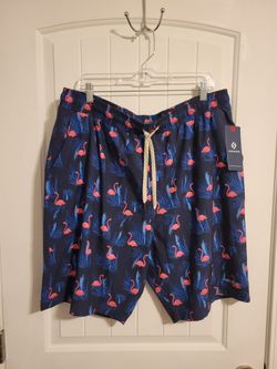Men's Swim Shorts with Flamingos XXL