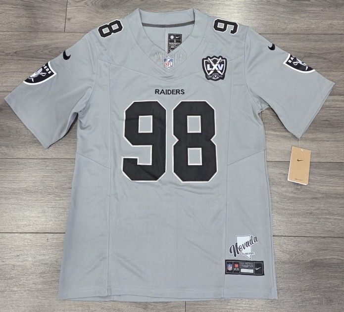 LAS VEGAS RAIDERS STITCHED FOOTBALL JERSEY