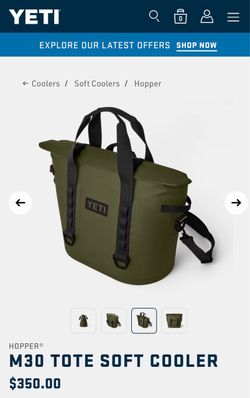 YETI Hopper M30 Soft Cooler – Olive/Black