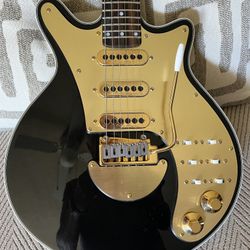 Guitar Brian May One Of A Kind Black On Gold 