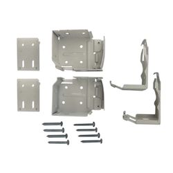 Cordless Faux Wood Side Mounting Brackets- White