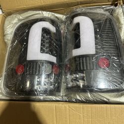 2004-2008 Ford F150 LED Taillights Black 