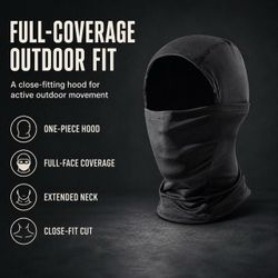 Black Breathable Balaclava Face Mask