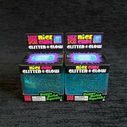 NEEDOH NICE CUBE GLITTER & GLOW BLUE