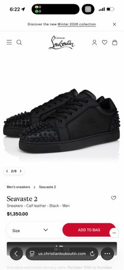 Christian Louboutin Seavaste 2 Black Sneakers