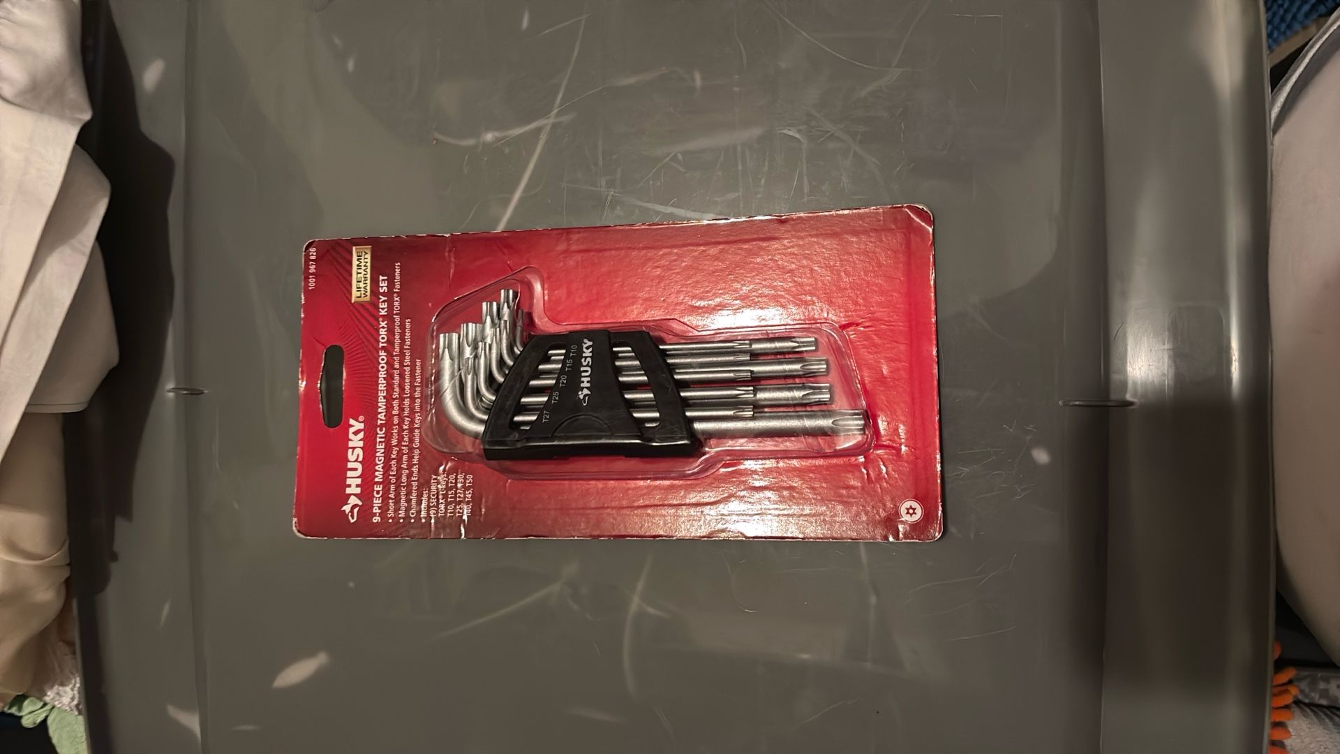 Husky 9 Piece Magnetic Tamperproof Torx Key Set