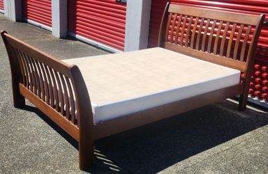 Queen Size Bed Frame- Box Spring Optional