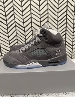 air jordan retro 5- wolf grey