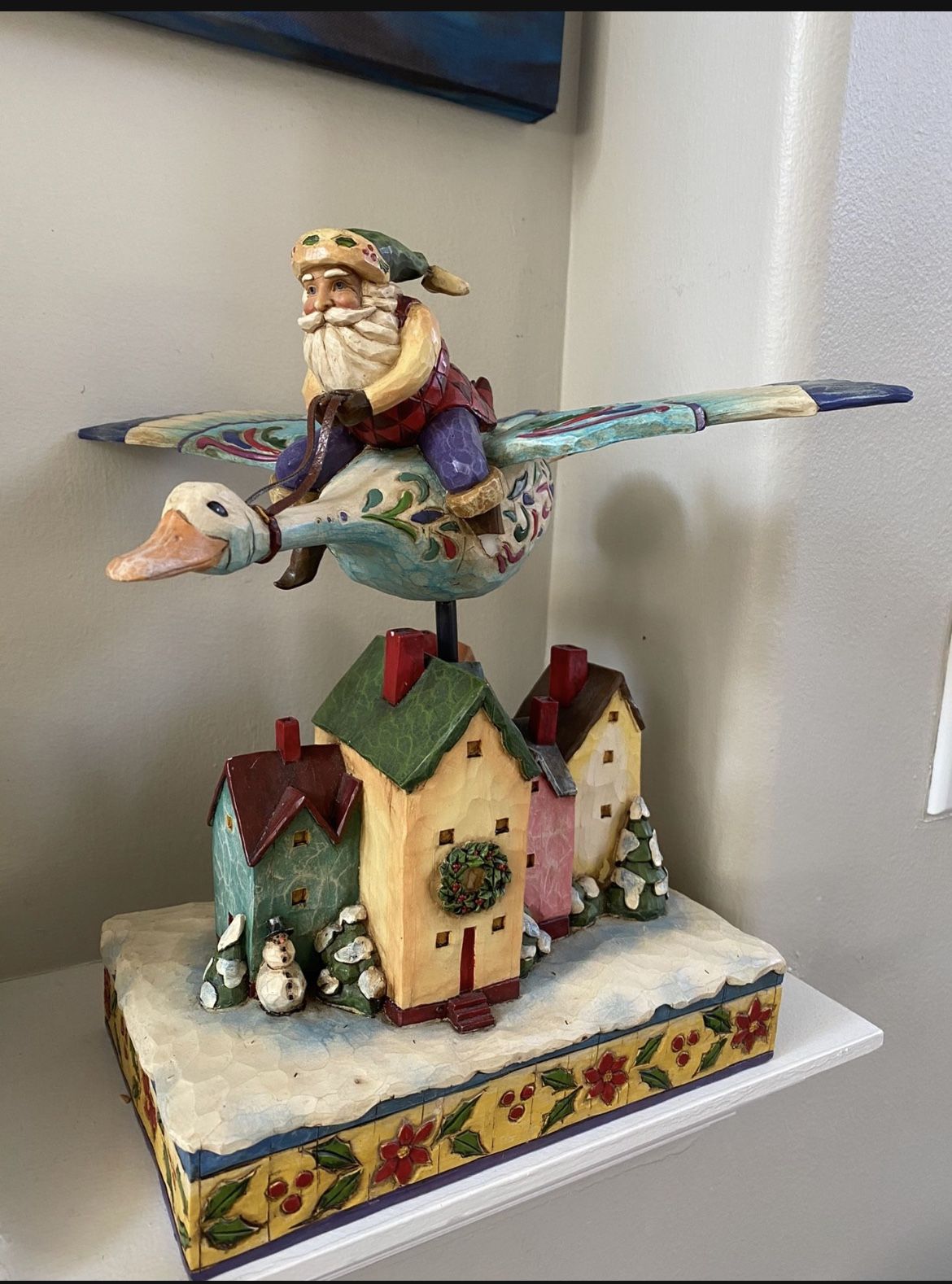 Jim Shores Collectible “Santa Takes Flight”