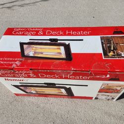 garage & deck heater
unused, still in box
box size: 18x8x10H"
$20