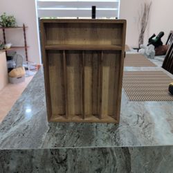 Wood Utensil Holder 