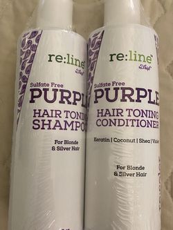 Purple Shampoo & Conditioner For Hair Toning