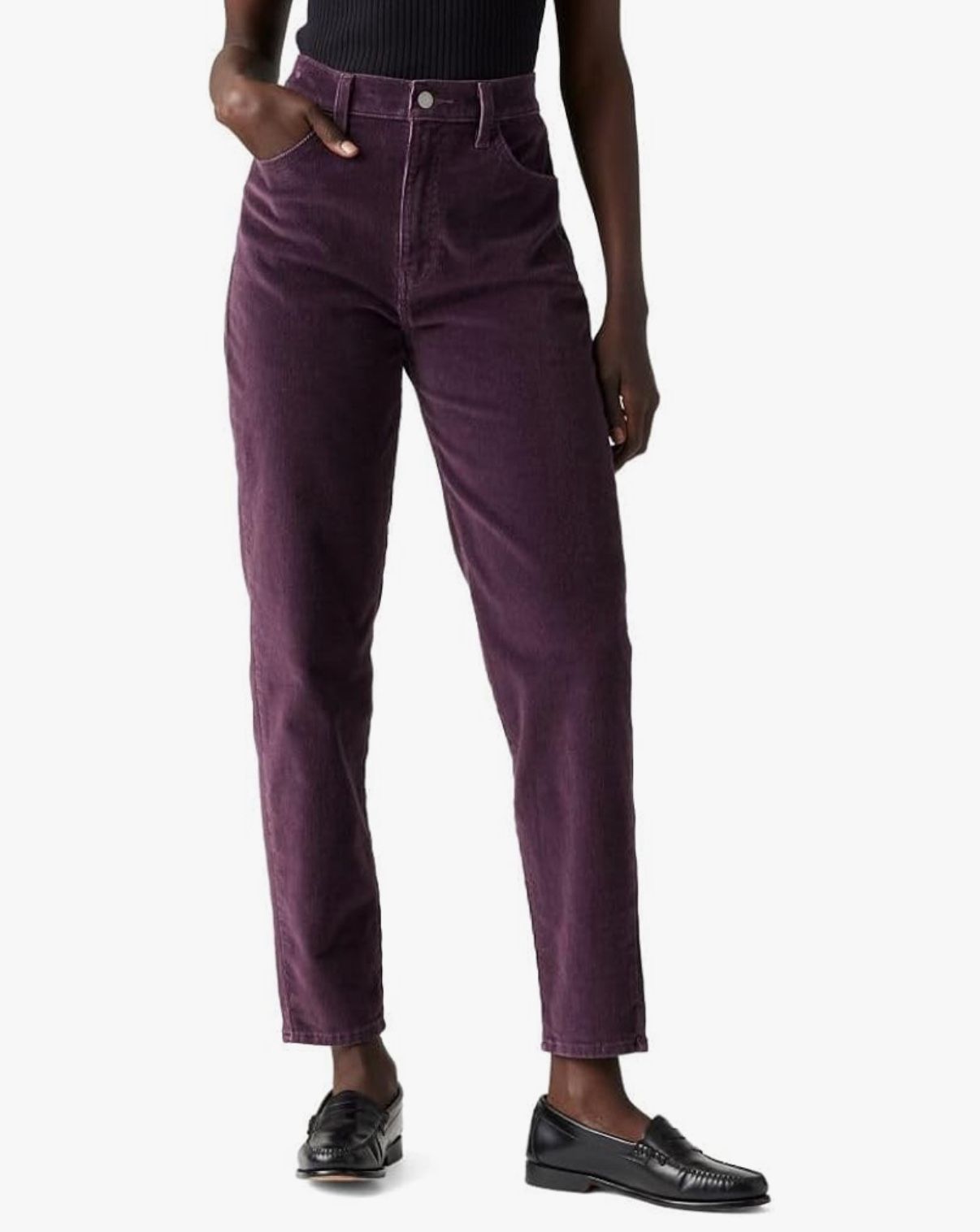 Levi’s Burgundy Corduroy High waisted jeans
